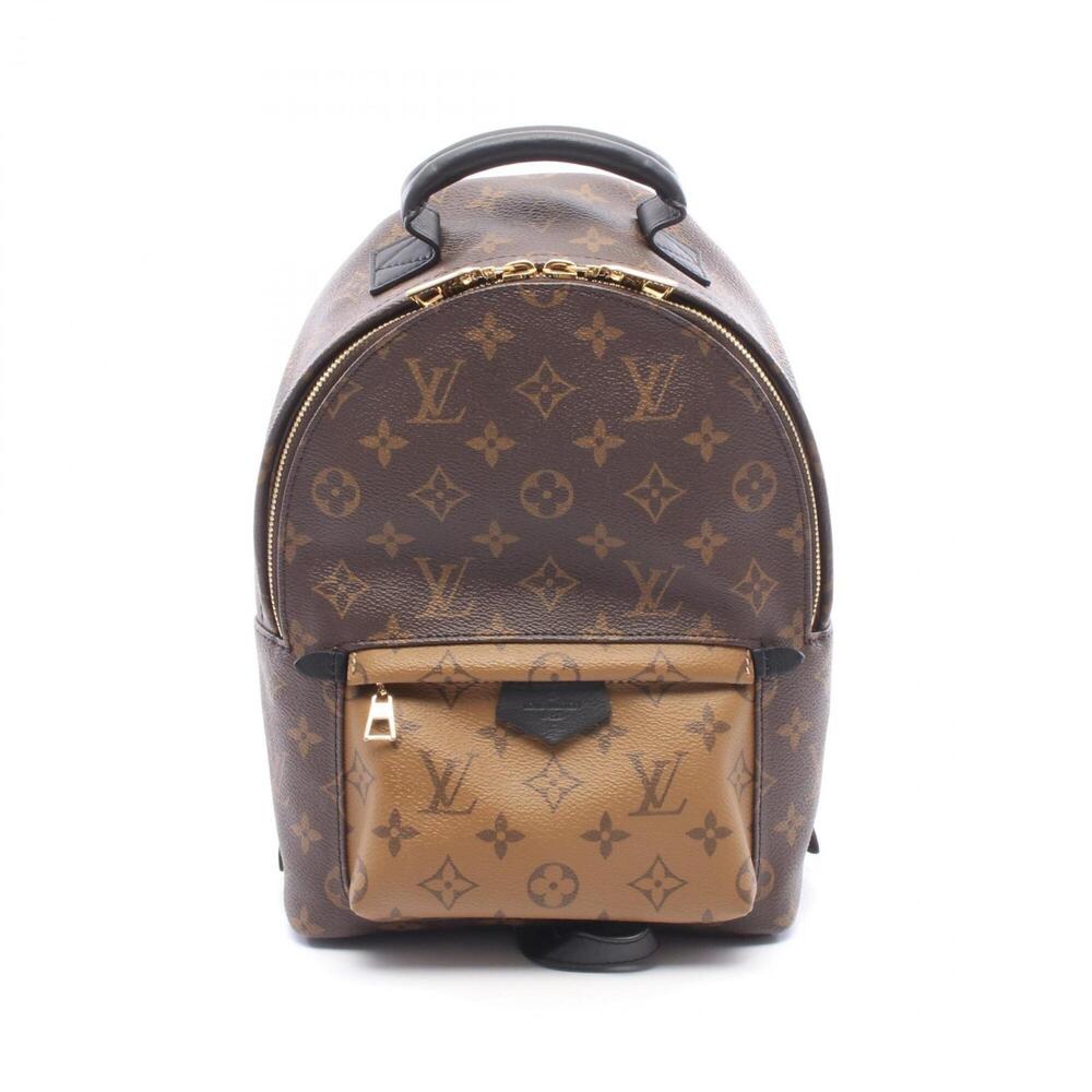 Louis Vuitton Palm Springs Backpack PM Monogram Reverse Rucksack Handbag Coat...